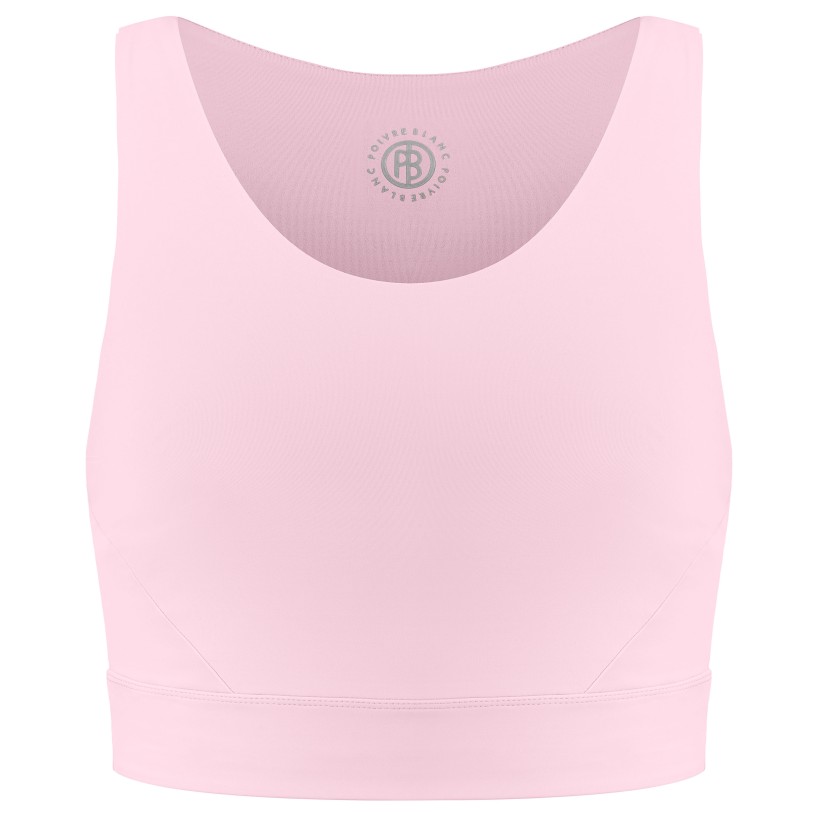 Girls crop top powder pink