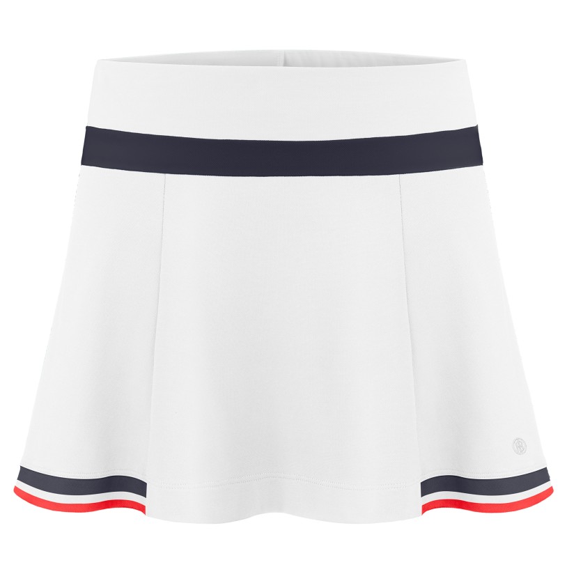Womens tennis skort white/oxford blue