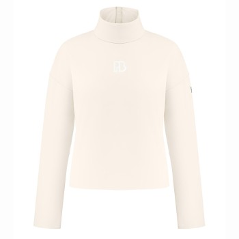 Womens neoprene pullover natural white
