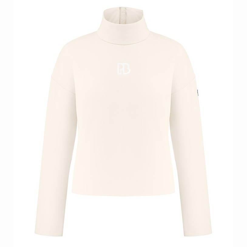 Womens neoprene pullover natural white