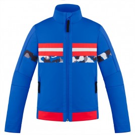 Boys graphic fleece jacket  true blue/camou multi