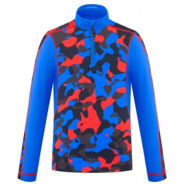 Boys base layer red camou/multi with zip