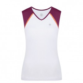 Womens top white/jam purple