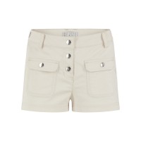 Girls cotton shorts moon grey