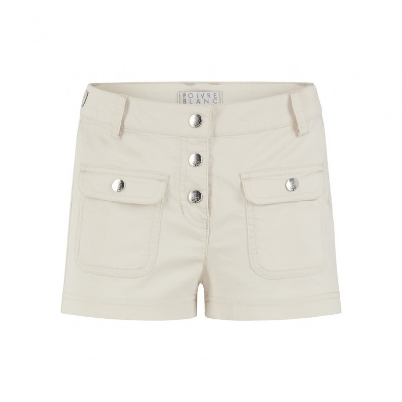 Girls cotton shorts moon grey