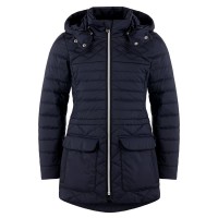 Girls blue quilted coat