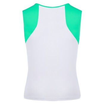 Girls meryl top white/emerald green