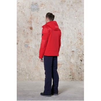Mens stretch jacket scarlet red