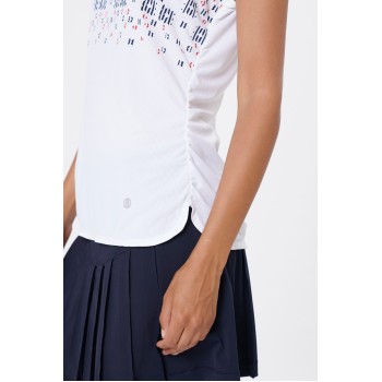 Womens tank fancy white/oxford blue