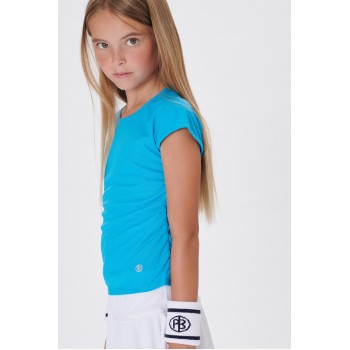 Girls eco light creamy blue t-shirt