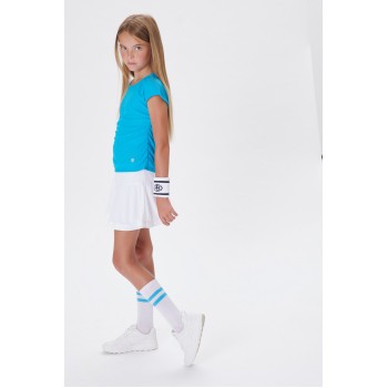 Girls eco light creamy blue t-shirt