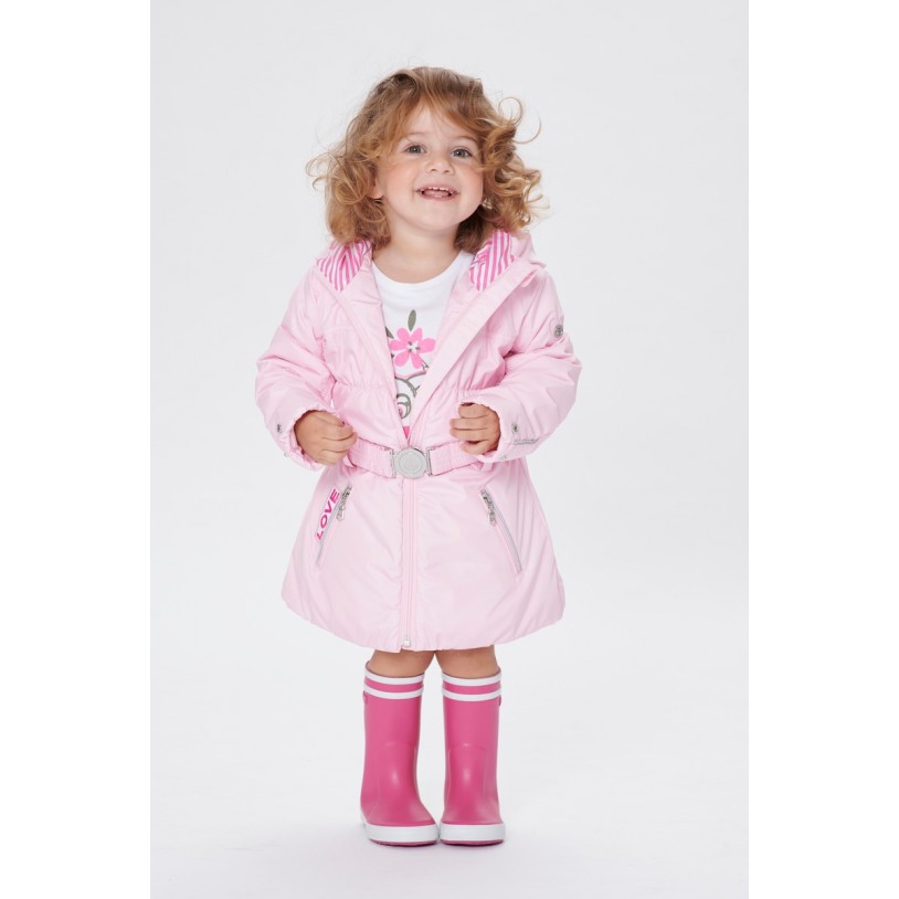 Girls padded coat angel pink