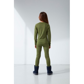 Girls merino wool pants bullfrog heather