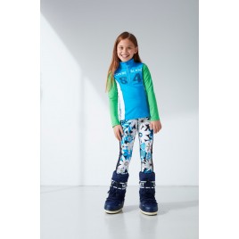 Girls thermo sweater with zip multico diva blue