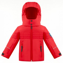 Boys ski jacket scarlet red