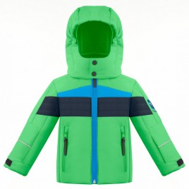 Boys ski jacket multico fizz green