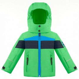 Boys ski jacket multico fizz green