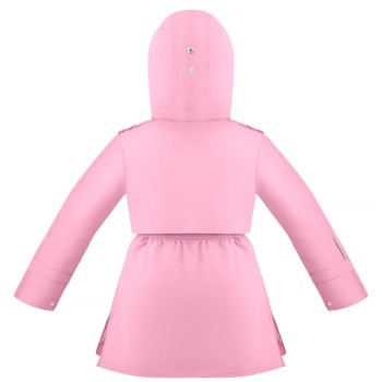 Girls raincoat fancy palm pink