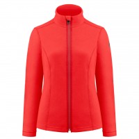 Womens micro fleece scarlet red