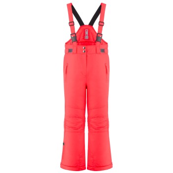 Girls ski pants techno red