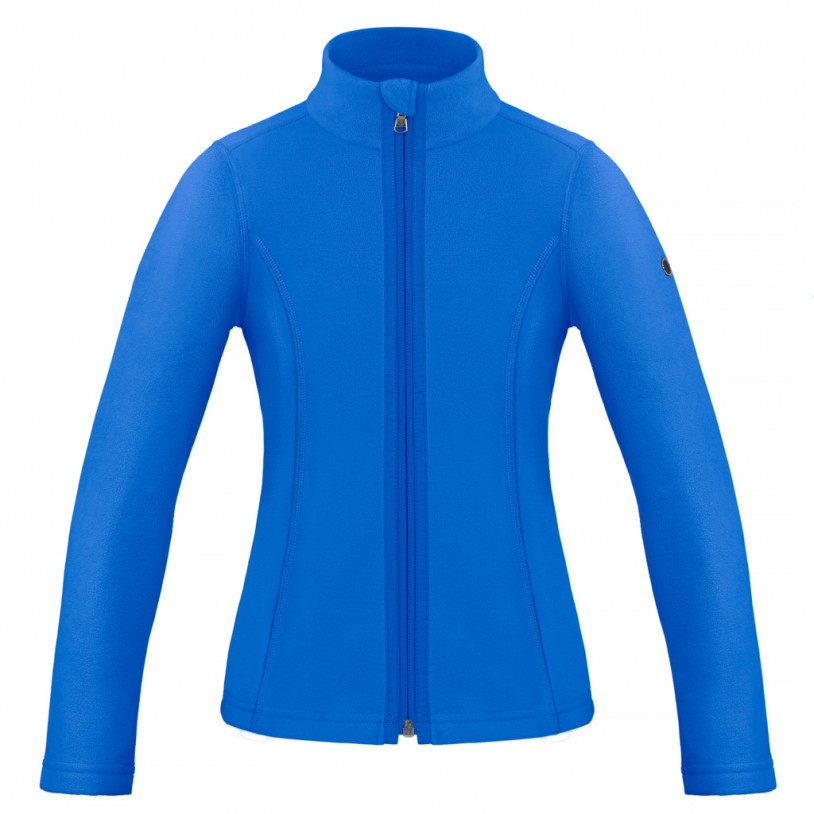 Girls micro fleece jacket king blue