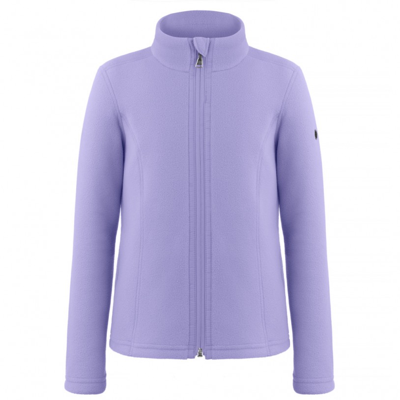 Girls fleece jacket sherpa peri purple