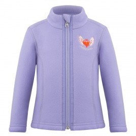 Girls fleece jacket sherpa peri purple