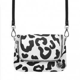 Belt bag leopard white