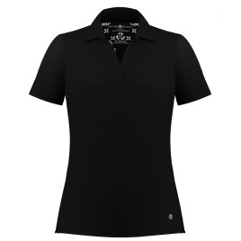 Womens eco active polo shirt black