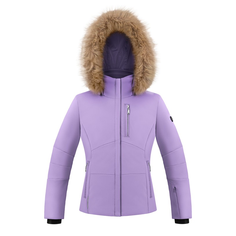Girls stretch ski jacket lavender purple Emma