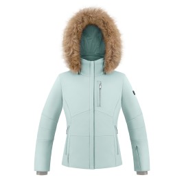 Girls stretch ski jacket aloe blue Emma