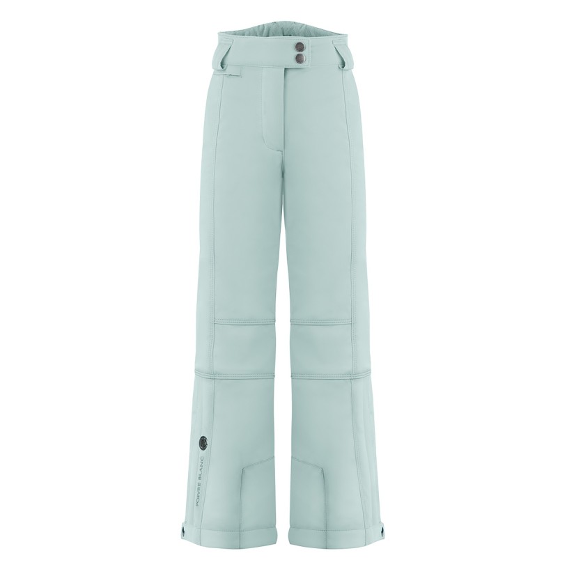 Girls stretch ski pants aloe blue Eva