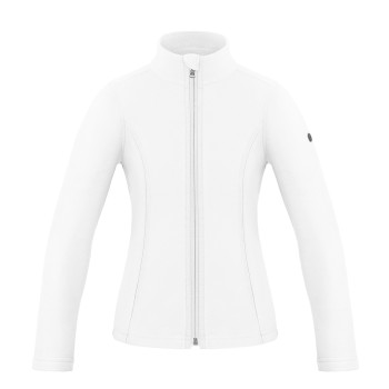 Girls micro fleece jacket white Ruby