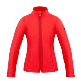 Girls micro fleece jacket scarlet red Ruby