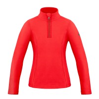 Girls micro fleece jacket scarlet red Romy
