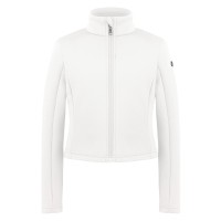 Girls stretch fleece jacket white Helen