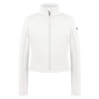 Girls stretch fleece jacket white Helen
