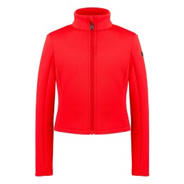 Girls stretch fleece jacket scarlet red Helen