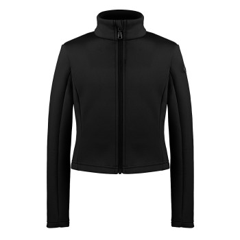 Girls stretch fleece jacket black Helen