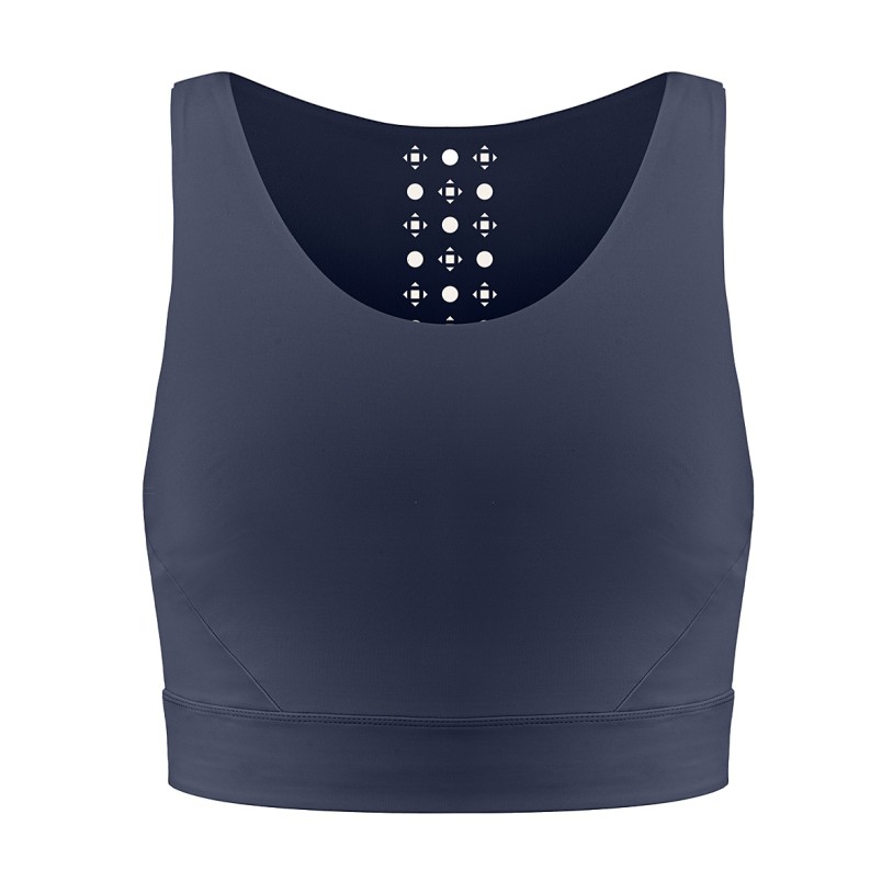 Girls crop top Sia oxford blue