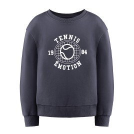 Girls cotton sweatshirt Diana oxford blue
