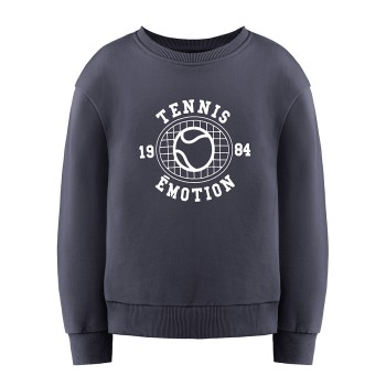 Girls cotton sweatshirt Diana oxford blue