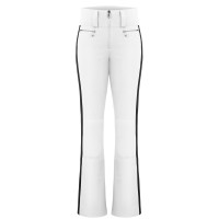 Womens stretch ski pants white/black