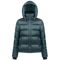 Womens synthetic down jacket ever green