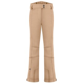 Womens stretch ski pants almond brown