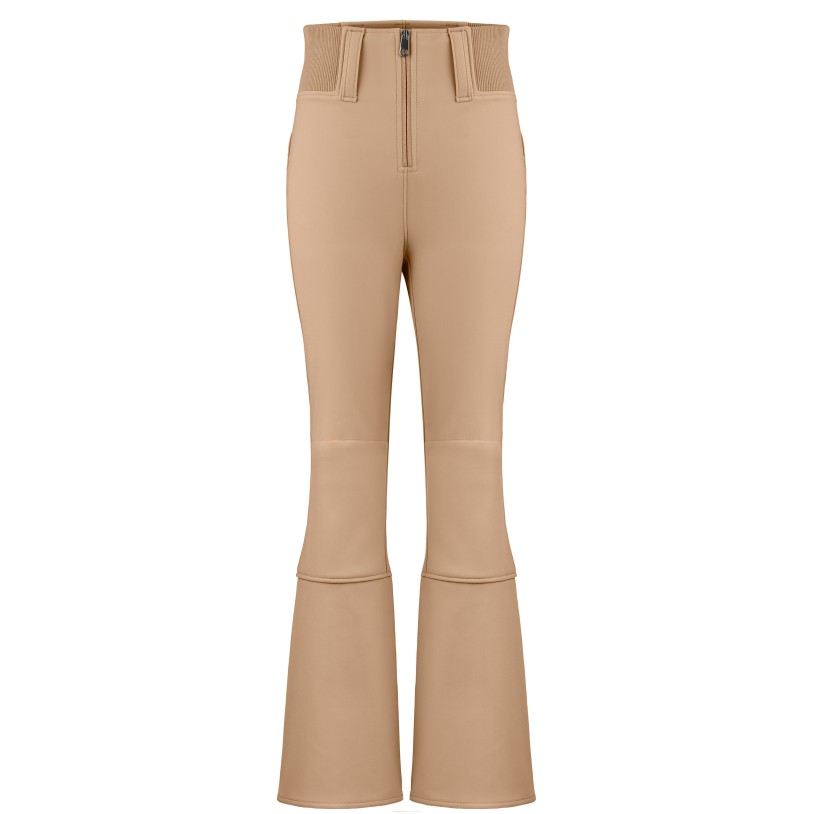 Womens softshell pants almond brown