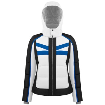 Womens stretch jacket white/black