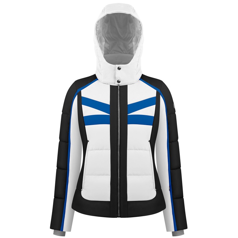 Womens stretch jacket white/black
