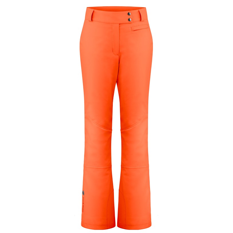 Womens stretch pants mandarin orange