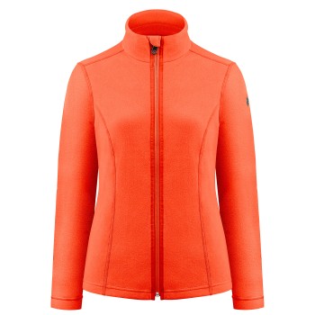Womens micro fleece mandarin orange